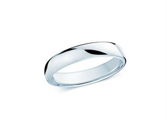 LaViano Fashion Platinum  Wedding Band 4MM Size 10