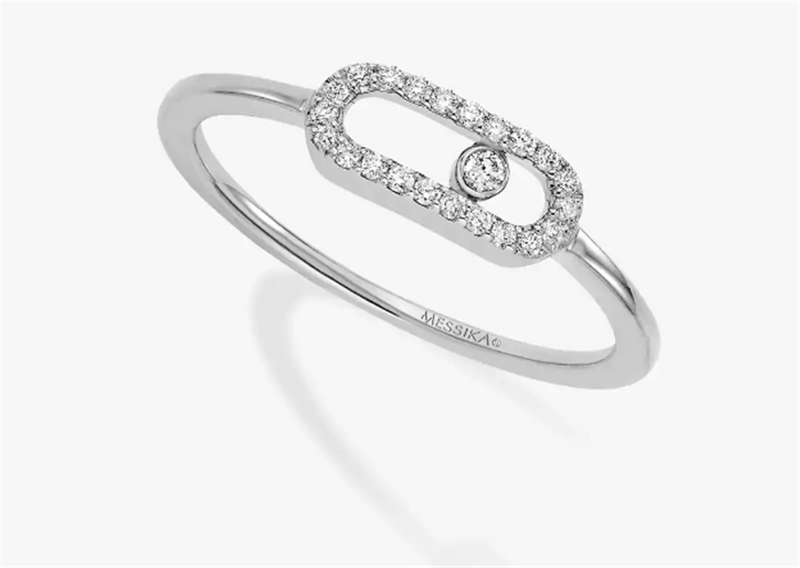 Messika 18K White Gold Diamond Move Ring