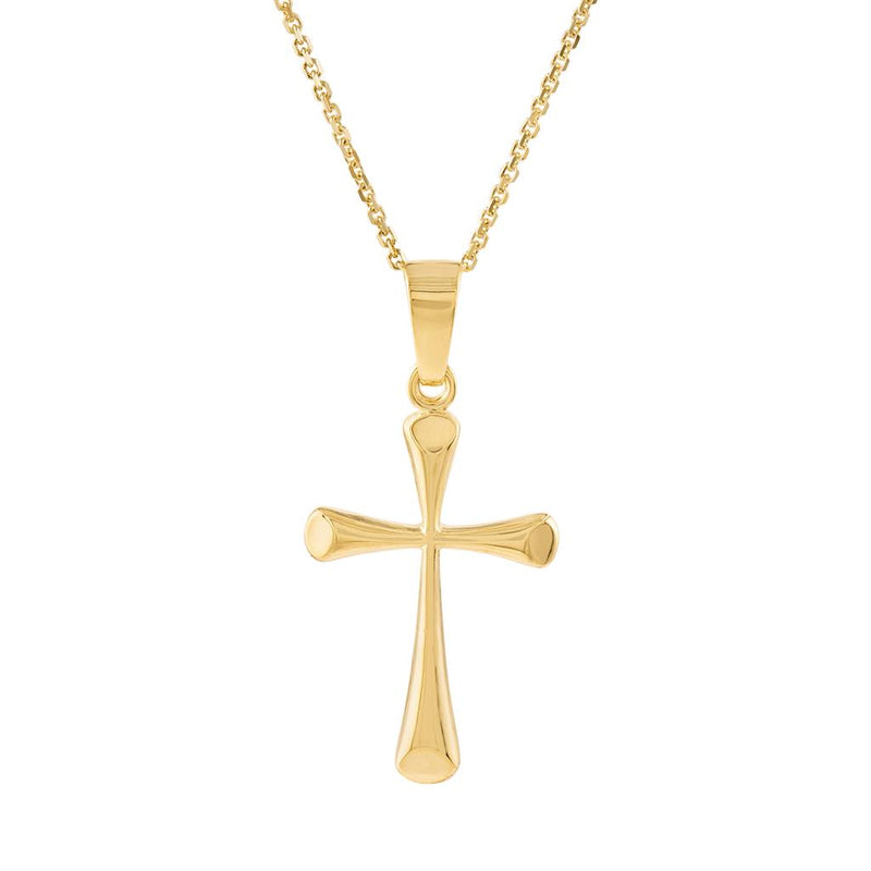 Laviano Fashion 14 Karat Yellow Gold Cross