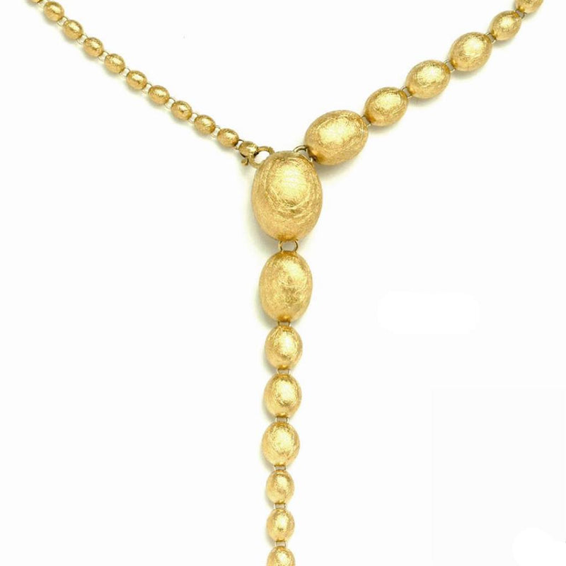 Nanis 18K Yellow Gold Beaded Necklace