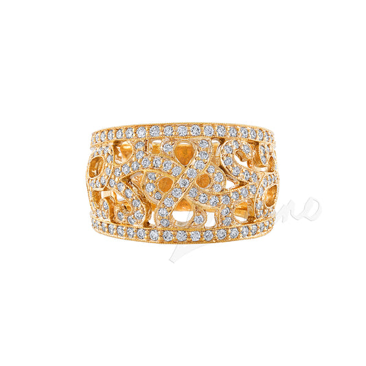 Penny Preville 18K Rose Gold Diamond Ring Diamonds.78 Carats
