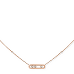 Messika 18K Rose Gold Baby Move Diamond Necklace