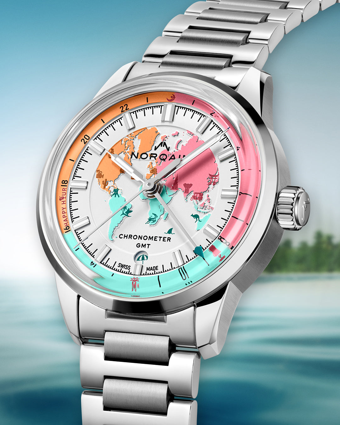 Freedom 60 Chrono 40mm Enjoy Life Special Edition - Norqain Ice