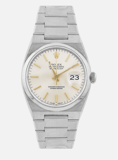ROLEX Oysterquartz Datejust 17000 - Silver Index Dial - 36mm