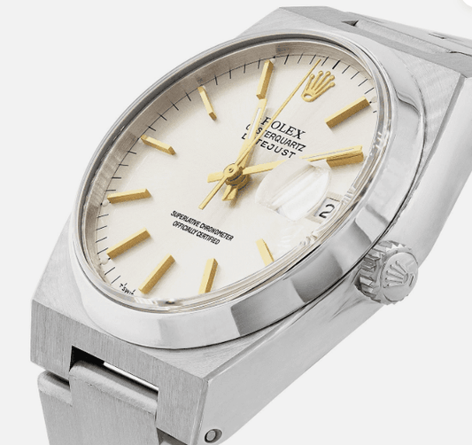 ROLEX Oysterquartz Datejust 17000 - Silver Index Dial - 36mm