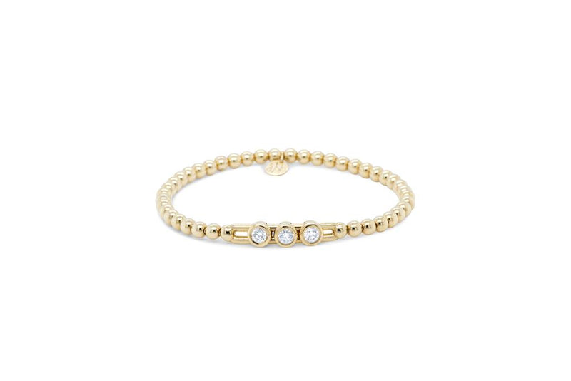 LaViano Fashion 18K Yellow Gold Diamond Bracelet