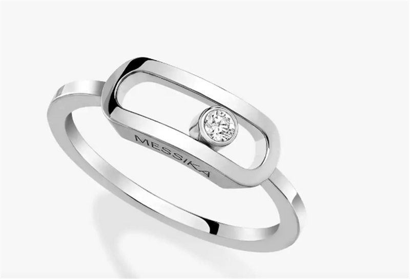 Messika 18K White Gold Diamond Move Ring