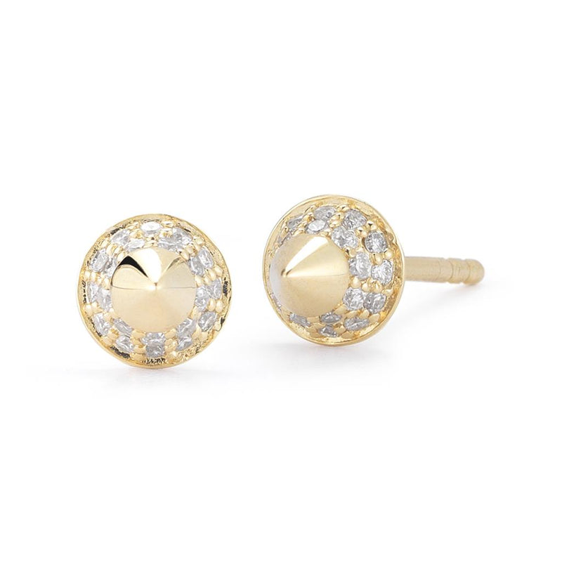 Barbela Design 14K Yellow Gold Diamond Misty Earrings