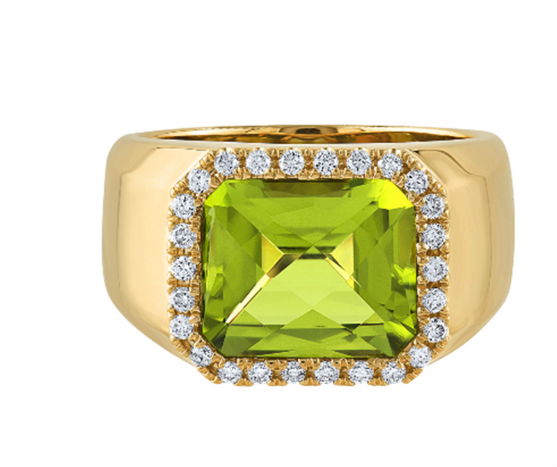 PeJay Creations 14K Yellow Gold Peridot Ring