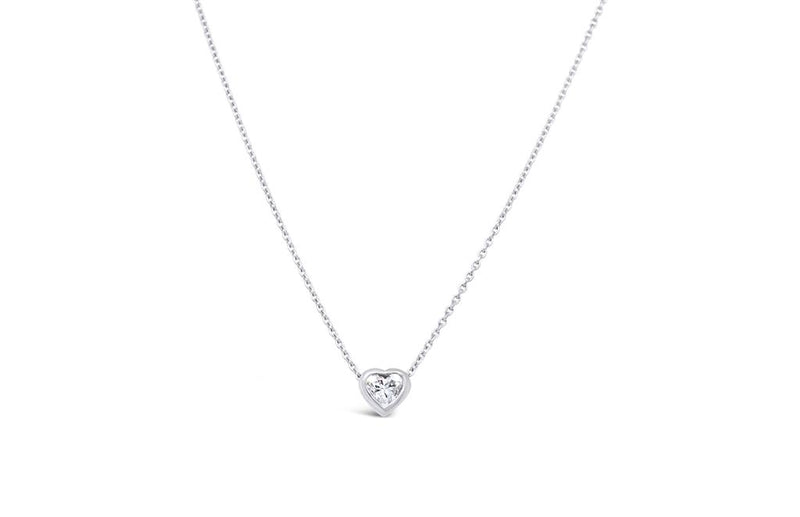 LaViano Fashion 14K White Gold Diamond Necklace