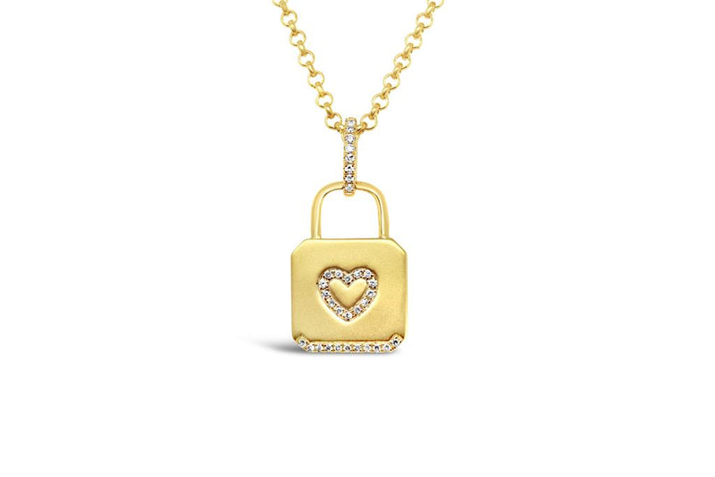 KC Designs 14K Yellow Gold Diamond Heart Locket