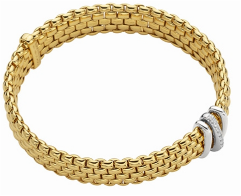 FOPE 18K Two Tone Diamond Bracelet