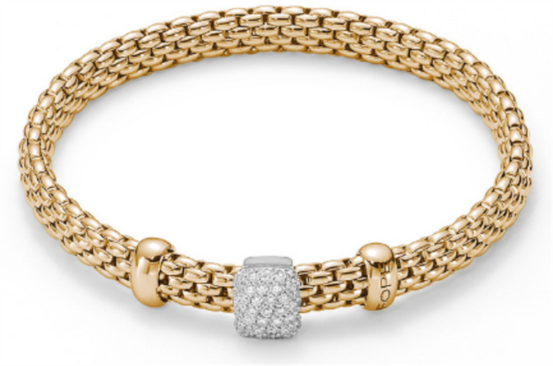 FOPE 18K Yellow Gold Diamond Bracelet