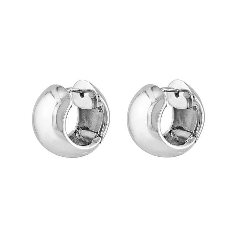 LaViano Fashion 18K White Gold Hoop Earrings