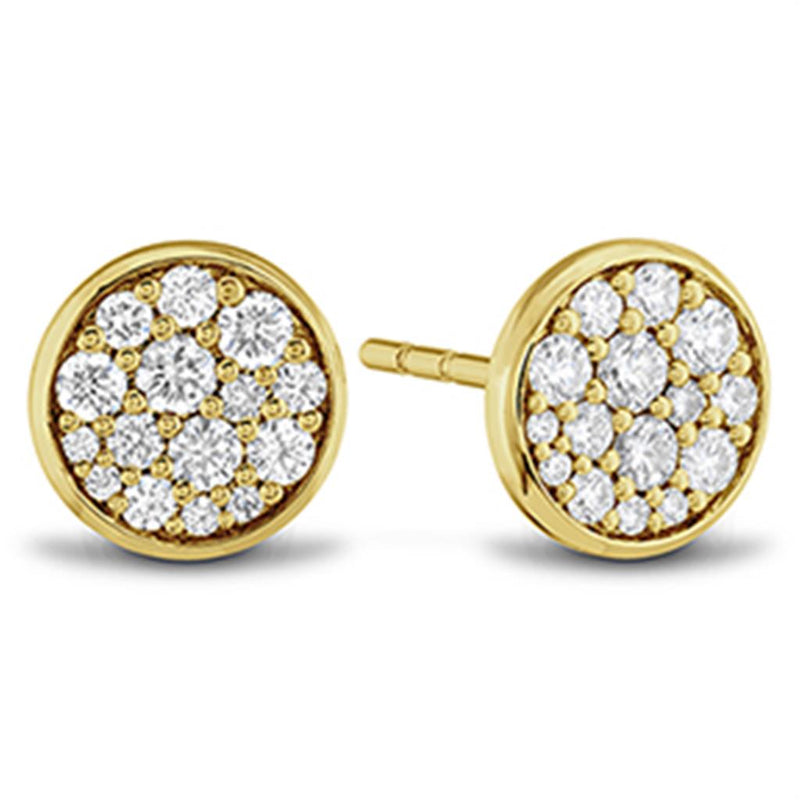 LaViano Fashion 18K Yellow Gold Diamond Earrings