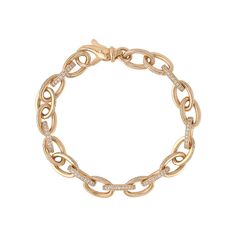 LaViano Fashion 18K Rose Gold Diamond Bracelet