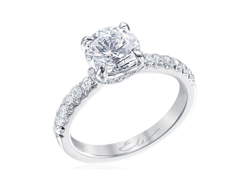 ELI Jewels Platinum and Diamond Semi -Mounting