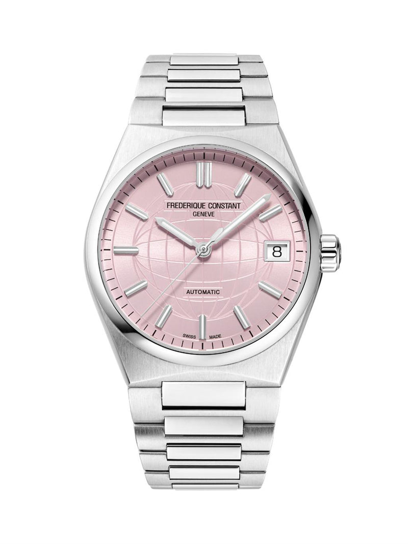 Frederique Constant Highlife Ladies Automatic Stainless Steel with Pink Dial 34mm