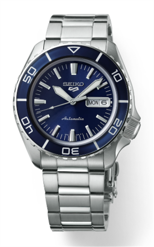 Seiko 5 Sports Stainless Steel Automatic Blue Dial - SRPK97