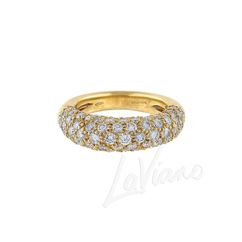 LaViano Fashion 18K Yellow Gold Diamond Band