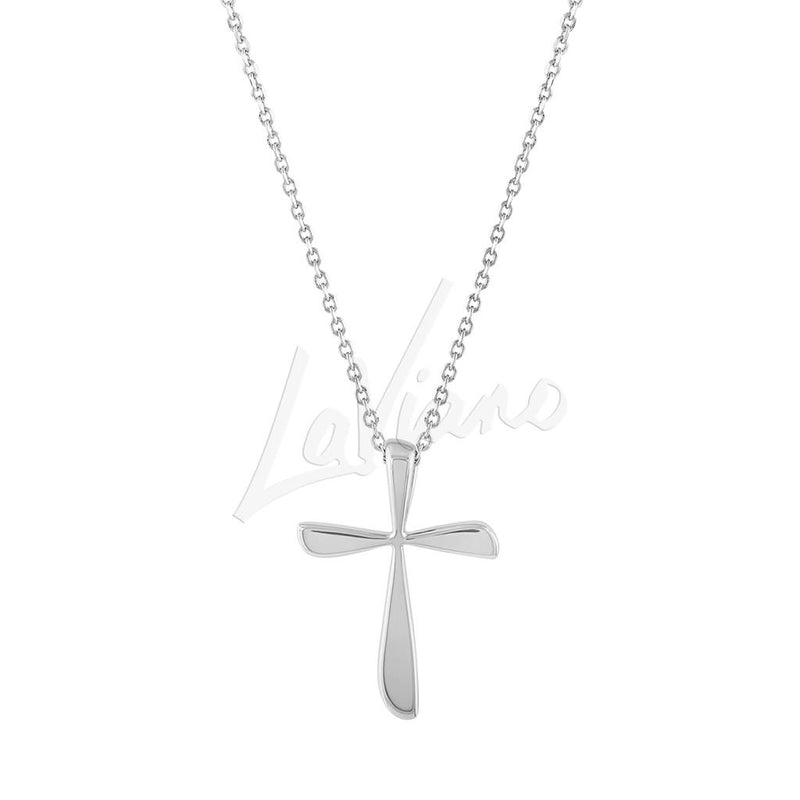 LaViano Fashion 14K White Gold Cross