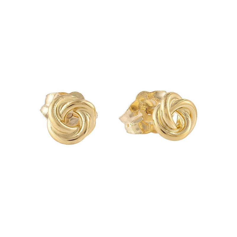 LaViano Fashion 14K Yellow Gold Love Knot Earrings