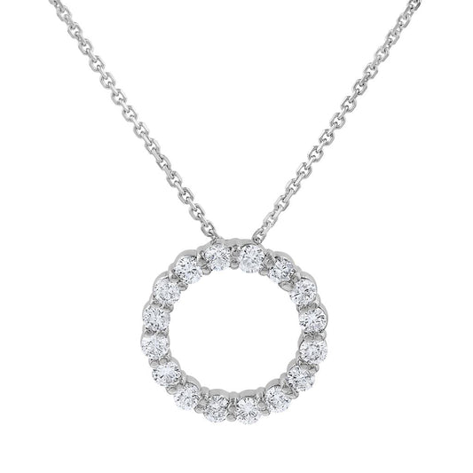 LaViano Fashion 14K White Gold Diamond Pendant