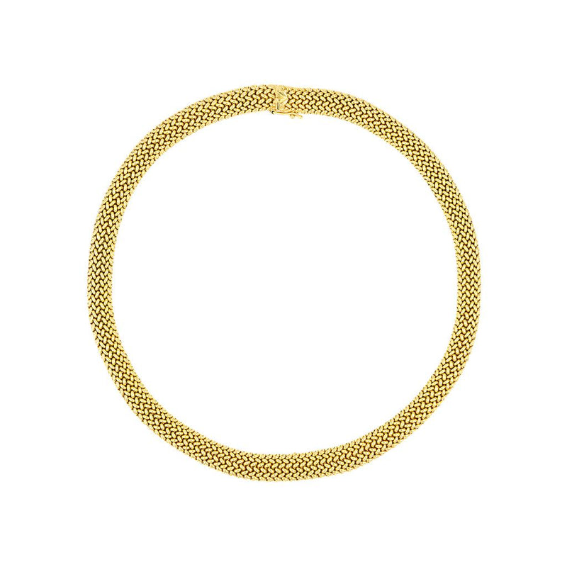 LaViano Fashion 18K Yellow Gold Mesh Necklace