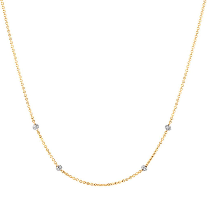 LaViano Fashion 18K Yellow Gold Diamond Necklace