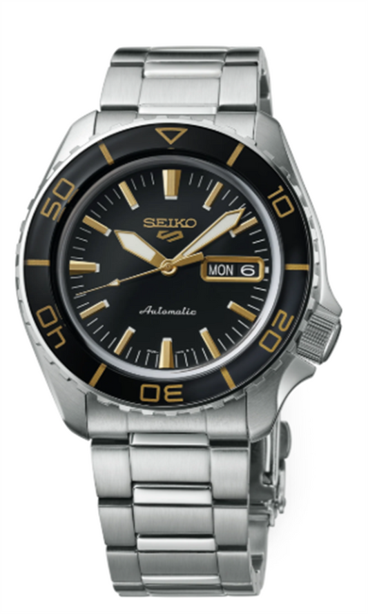 Seiko 5 Sports Stainless Steel Black Dial - SRPK99