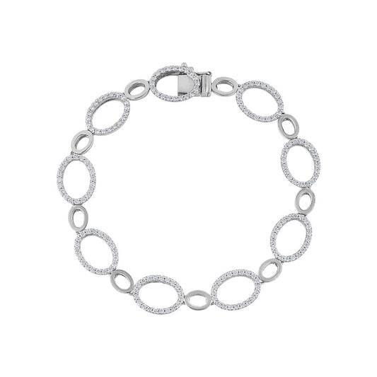 LaViano Fashion 18K White Gold Diamond Bracelet