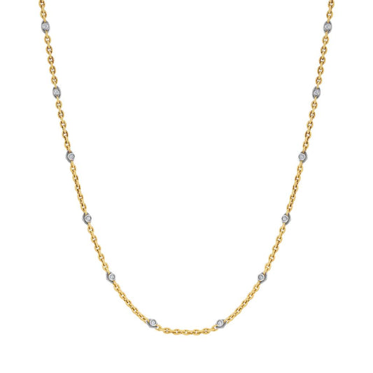 LaViano Fashion 18K Yellow Gold Diamond Necklace