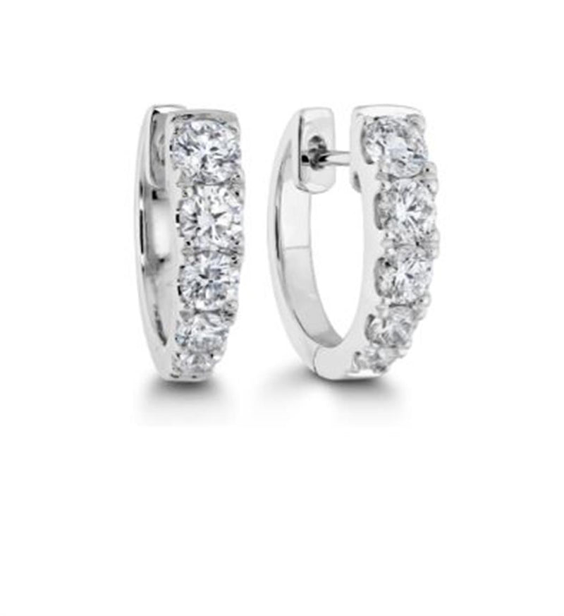 LaViano Fashin 18K White Gold Diamond Earrings