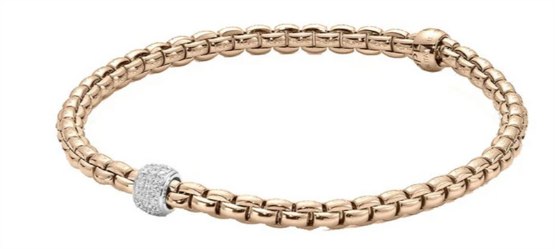 FOPE 18K Two Tone Diamond Bracelet Diamonds