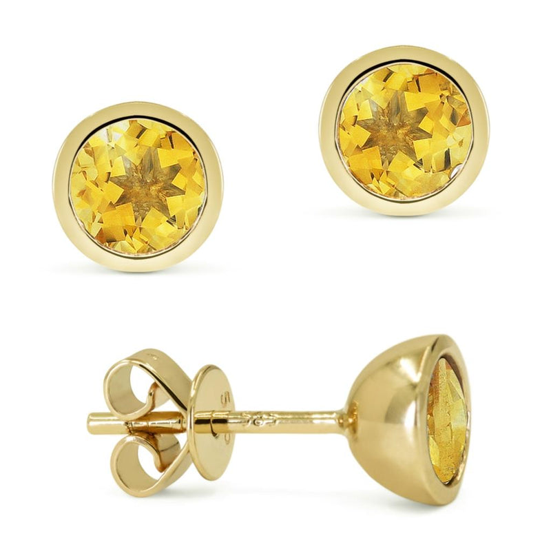 LaViano Fashion 14K Yellow Gold Citrine Earrings