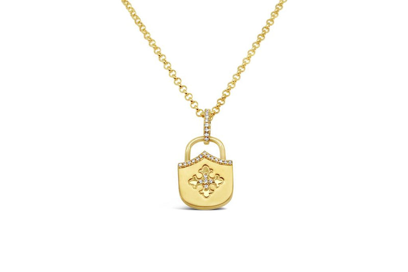 KC Designs 14K Gold and Diamond Maltese Cross Remembrance Locket Necklace