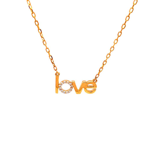 LaViano Fashion 18K Yellow Gold Diamond Necklace