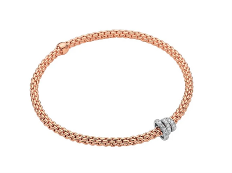 FOPE 18K Rose Gold Diamond Bracelet