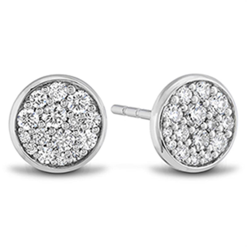 LaViano Fashion 18K White Gold Diamond Earrings