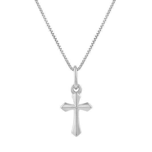 LaViano Fashion 14K White Gold Cross