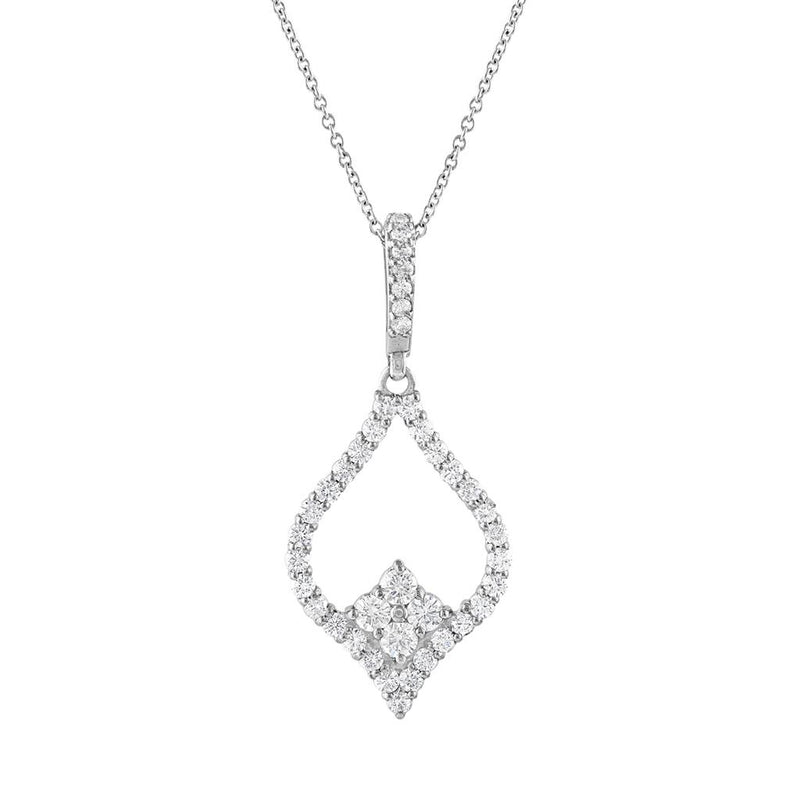 LaViano Fashion 14K White Gold Diamond Pendant