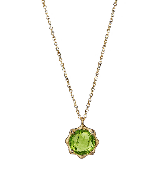 Carelle 18K Yellow Gold Peridot Pendant