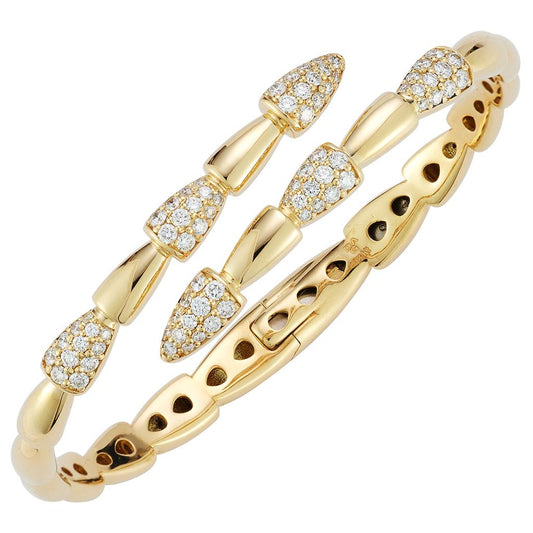 LaViano Fashion 18K Yellow Gold Diamond Bracelet