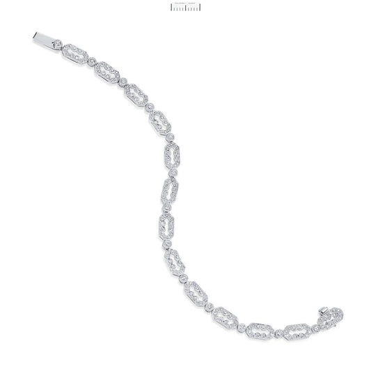 LaViano Fashion 18K White Gold Diamond Bracelet