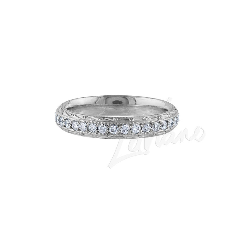 Eli Jeweles Platinum Diamond Band