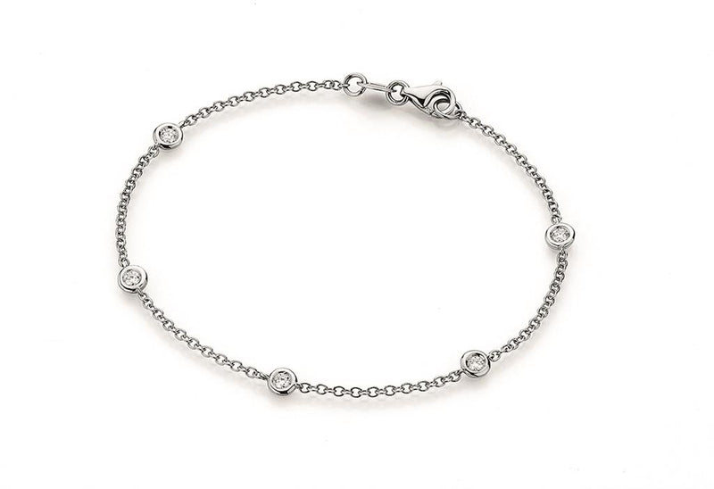 LaViano Fahsion 18K White Gold Diamond Bracelet