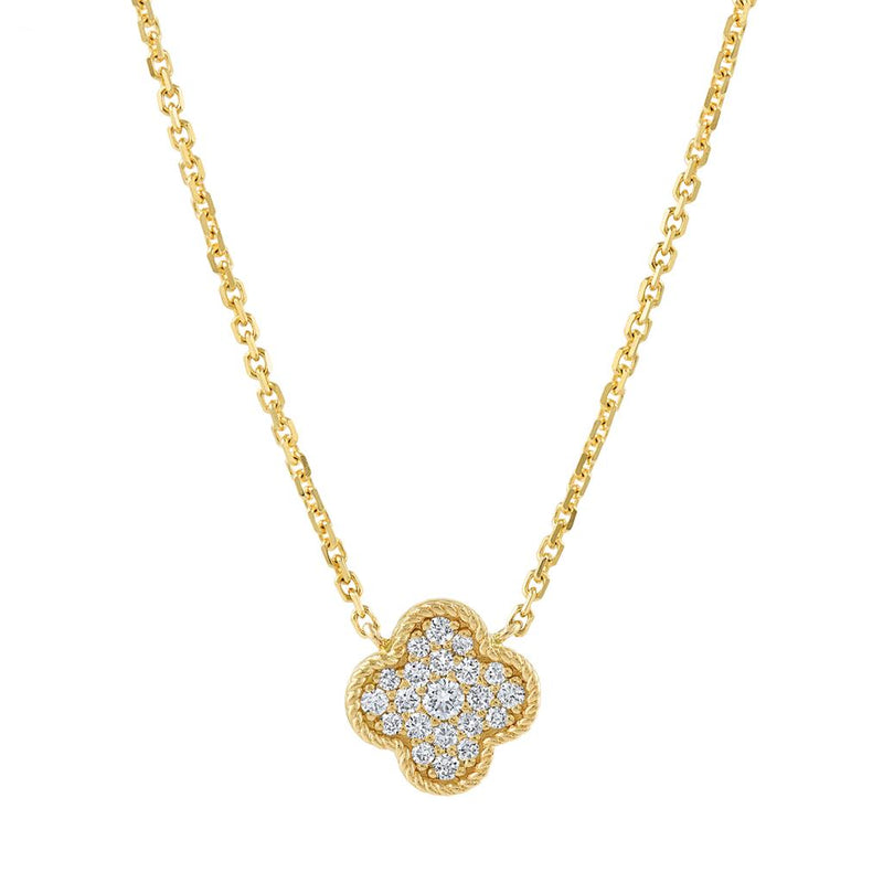 LaViano Fashion 14K Yellow Gold Diamond Necklace