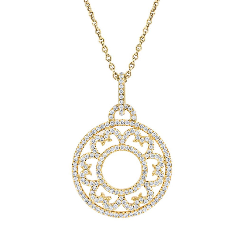 LaViano Fashion 18K Yellow Gold Diamond Necklace