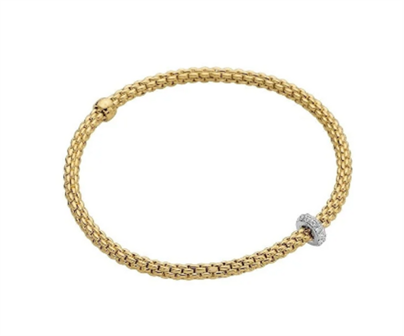 FOPE 18K Yellow Gold Diamond Bracelet Diamonds