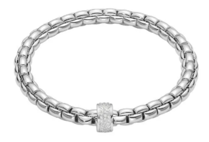 FOPE 18K White Gold Bracelet Diamonds  .53 Carats